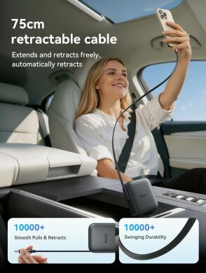 Автомобільний зарядний пристрій Hoco Z67 Triunfar PD60W (USB + Type-C) + кабель Type-C - Black