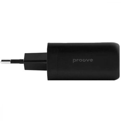 Сетевое зарядное устройство Proove Silicone PoWer 45W (Type-C + USB) - Black