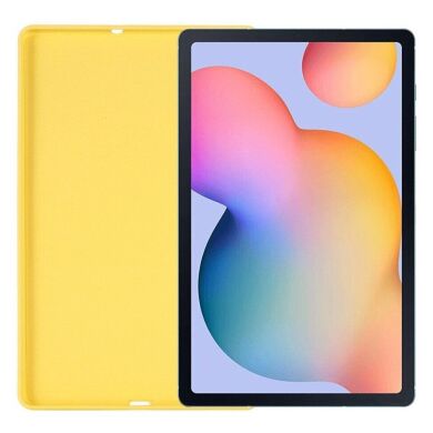 Защитный чехол Deexe Silicone Shell для Samsung Galaxy Tab S6 lite / S6 Lite (2022/2024) - Yellow