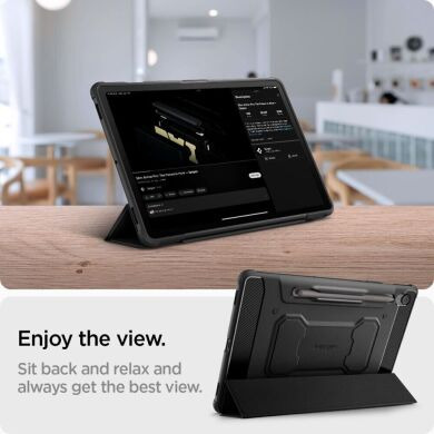 Защитный чехол Spigen (SGP) Rugged Armor Pro для Samsung Galaxy Tab S9 / Tab S9 FE / Tab S10 FE (X710/716/X510/516/X520/526) ACS09380 - Black