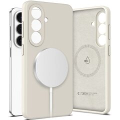 Защитный чехол Tech-Protect Silicone MagSafe для Samsung Galaxy S26 (S942) - Cosmic Latte