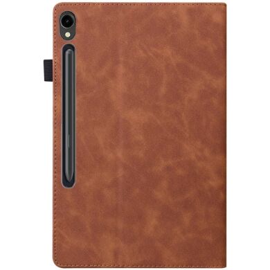 Чехол Deexe Business Style для Samsung Galaxy Tab S10 FE Plus - Brown
