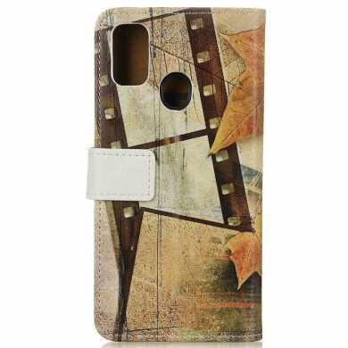 Чохол Deexe Life Style Wallet для Samsung Galaxy A21s (A217) - Eiffel Tower and Maple Leaves