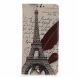 Чехол Deexe Life Style Wallet для Samsung Galaxy A30 (A305) - Eiffel Tower and Quill pen