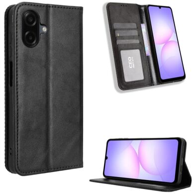 Чехол Deexe Retro Style для Samsung Galaxy A07 (A075) - Black