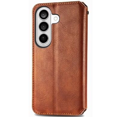 Чохол Deexe Rhombus Wallet для Samsung Galaxy A57 (A576) - Brown