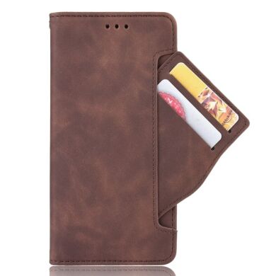 Чехол Deexe Wallet Stand для Samsung Galaxy A02 (A022) - Brown