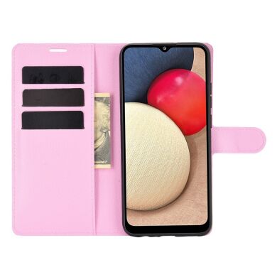 Чехол-книжка Deexe Book Type для Samsung Galaxy A02s (A025) - Pink