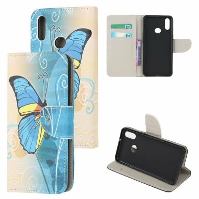 Чехол-книжка Deexe Color Wallet для Samsung Galaxy A10s (A107) - Blue Butterflies