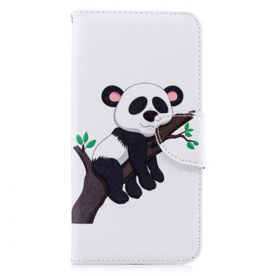 Чехол-книжка Deexe Color Wallet для Samsung Galaxy A7 2018 (A750) - Panda Climbing Tree