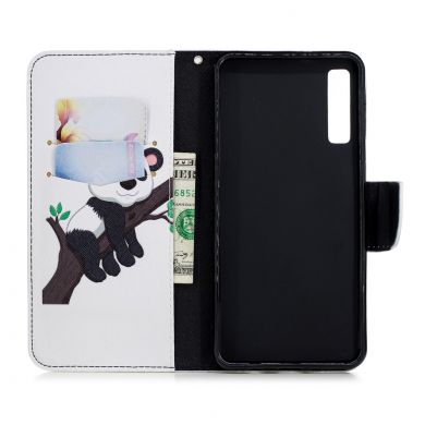 Чехол-книжка Deexe Color Wallet для Samsung Galaxy A7 2018 (A750) - Panda Climbing Tree