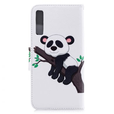 Чехол-книжка Deexe Color Wallet для Samsung Galaxy A7 2018 (A750) - Panda Climbing Tree