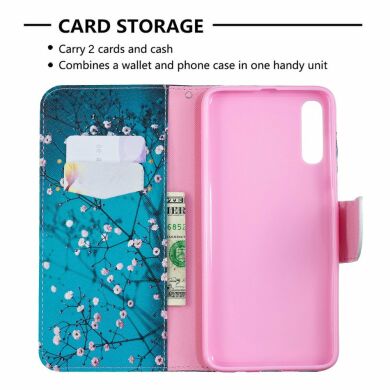 Чохол-книжка Deexe Color Wallet для Samsung Galaxy A70 (A705) - Tree with Flowers