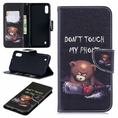 Чохол-книжка Deexe Color Wallet для Samsung Galaxy M10 (M105) - Bear And Its Warnings