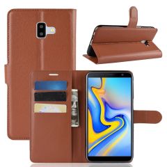 Чехол-книжка Deexe Wallet Style для Samsung Galaxy J6+ (J610) - Brown
