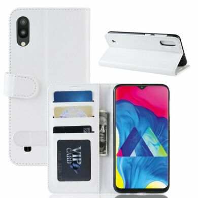 Чехол-книжка Deexe Wallet Style для Samsung Galaxy M10 (M105) - White