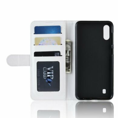 Чехол-книжка Deexe Wallet Style для Samsung Galaxy M10 (M105) - White