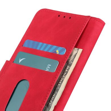 Чехол-книжка KHAZNEH Retro Wallet для Samsung Galaxy A07 (A075) - Red