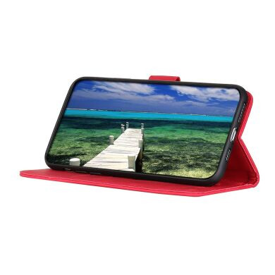 Чехол-книжка KHAZNEH Retro Wallet для Samsung Galaxy S26 FE - Red