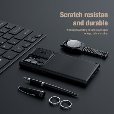 Чохол-книжка NILLKIN Qin Pro для Samsung Galaxy S22 Ultra (S908) - Grey