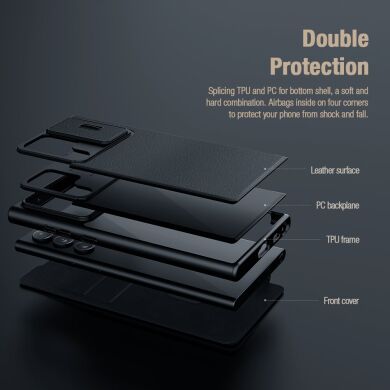 Чохол-книжка NILLKIN Qin Pro для Samsung Galaxy S22 Ultra (S908) - Blue