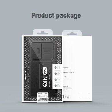 Чехол-книжка NILLKIN Qin Pro для Samsung Galaxy S22 Ultra (S908) - Green