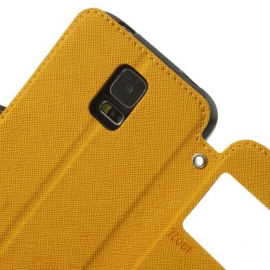 Чехол-книжка ROAR KOREA View Window для Samsung Galaxy S5 (G900) - Yellow