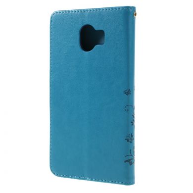 Чехол-книжка UniCase Flower Pattern для Samsung Galaxy J4 2018 (J400) - Blue