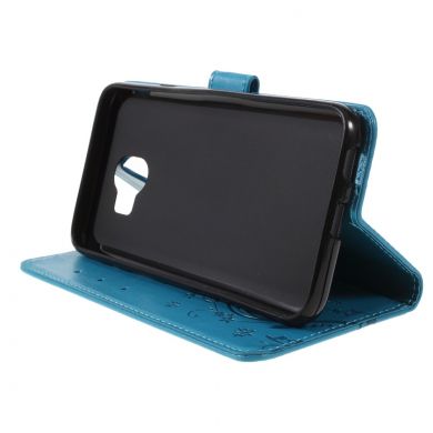 Чехол-книжка UniCase Flower Pattern для Samsung Galaxy J4 2018 (J400) - Blue