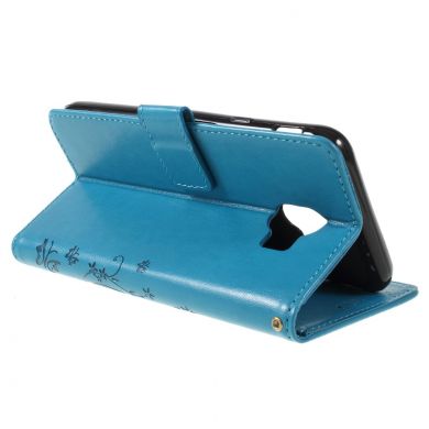 Чехол-книжка UniCase Flower Pattern для Samsung Galaxy J4 2018 (J400) - Blue