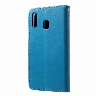 Чохол-книжка UniCase Flower Pattern для Samsung Galaxy M20 (M205) - Blue