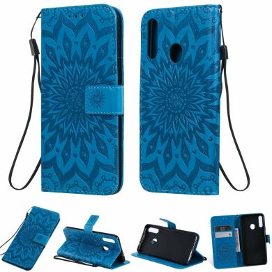 Чохол-книжка UniCase SunFlower Pattern для Samsung Galaxy A20s (A207) - Blue