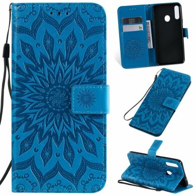 Чохол-книжка UniCase SunFlower Pattern для Samsung Galaxy A20s (A207) - Blue