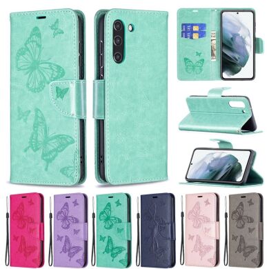 Чехол UniCase Butterfly Pattern для Samsung Galaxy S21 FE (G990) - Purple