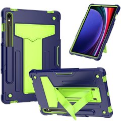 Чехол UniCase Hybrid Stand для Samsung Galaxy Tab S9 / S9 FE (X710/716/510) - Navy Blue / Green