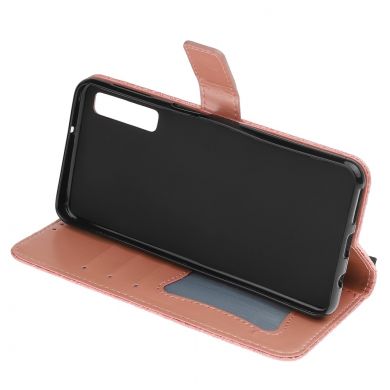 Чехол UniCase Leaf Wallet для Samsung Galaxy A7 2018 (A750) - Rose Gold