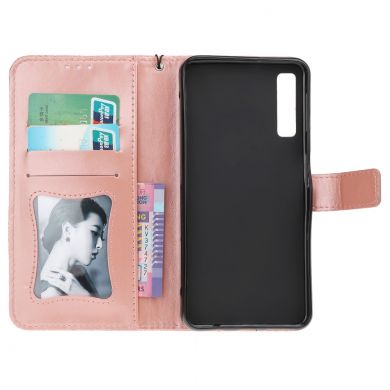 Чехол UniCase Leaf Wallet для Samsung Galaxy A7 2018 (A750) - Rose Gold