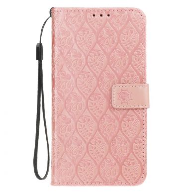 Чехол UniCase Leaf Wallet для Samsung Galaxy A7 2018 (A750) - Rose Gold