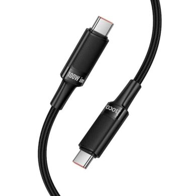 Кабель Hoco U153 Type-C to Type-C (100W, 1.2m) - Black