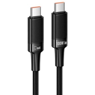 Кабель Hoco U153 Type-C to Type-C (100W, 1.2m) - Black