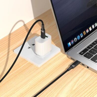 Кабель Hoco U153 Type-C to Type-C (100W, 1.2m) - Black