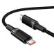 Кабель Hoco U153 Type-C to Type-C (100W, 1.2m) - Black. Фото 5 из 9