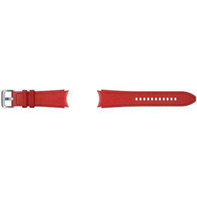 Оригинальный кожаный ремешок Hybrid Band (Size M/L) для Samsung Galaxy Watch 4 / 4 Classic / 5 / 5 Pro / 6 / 6 Classic (ET-SHR89LREGWW) - Red