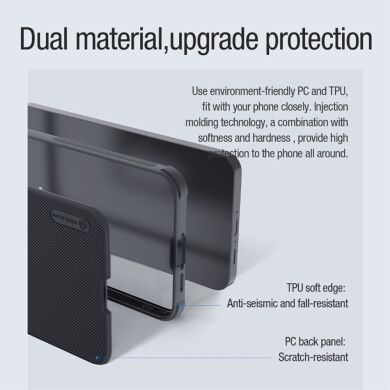 Пластиковий чохол NILLKIN Frosted Shield Pro Magnetic для Samsung Galaxy A55 (A556) - Black