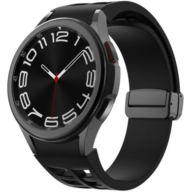 Ремешок Deexe Aurora Strap для Samsung Galaxy Watch 4 / 4 Classic / 5 / 5 Pro / 6 / 6 Classic / 7 / FE - Black