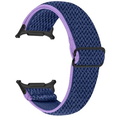 Ремешок Deexe Braided Strap для Samsung Galaxy Watch 8 (40/44mm) / 8 Classic / Ultra (2025) - Purple / Blue