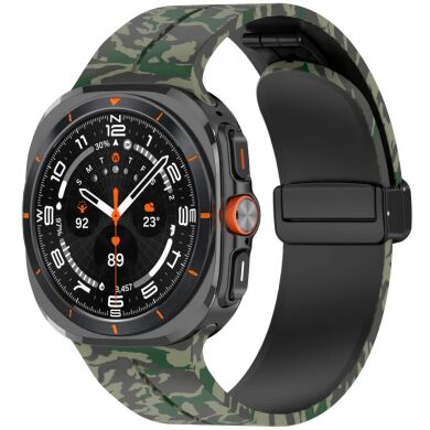 Ремешок Deexe Camouflage Pattern для Samsung Galaxy Watch Ultra (47mm) - Army Green