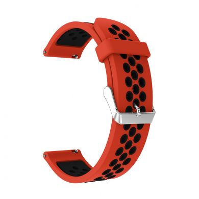 Ремешок Deexe Dual Color для Samsung Galaxy Watch 46mm / Watch 3 45mm / Gear S3 - Red / Black