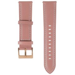 Ремешок Deexe Leather Strap для часов с шириной крепления 22мм - Rose Pink