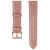 Ремінець Deexe Leather Strap для годинників з шириною кріплення 22мм - Rose Pink